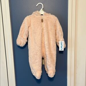 Carter's Soft Peach Fleece Footie